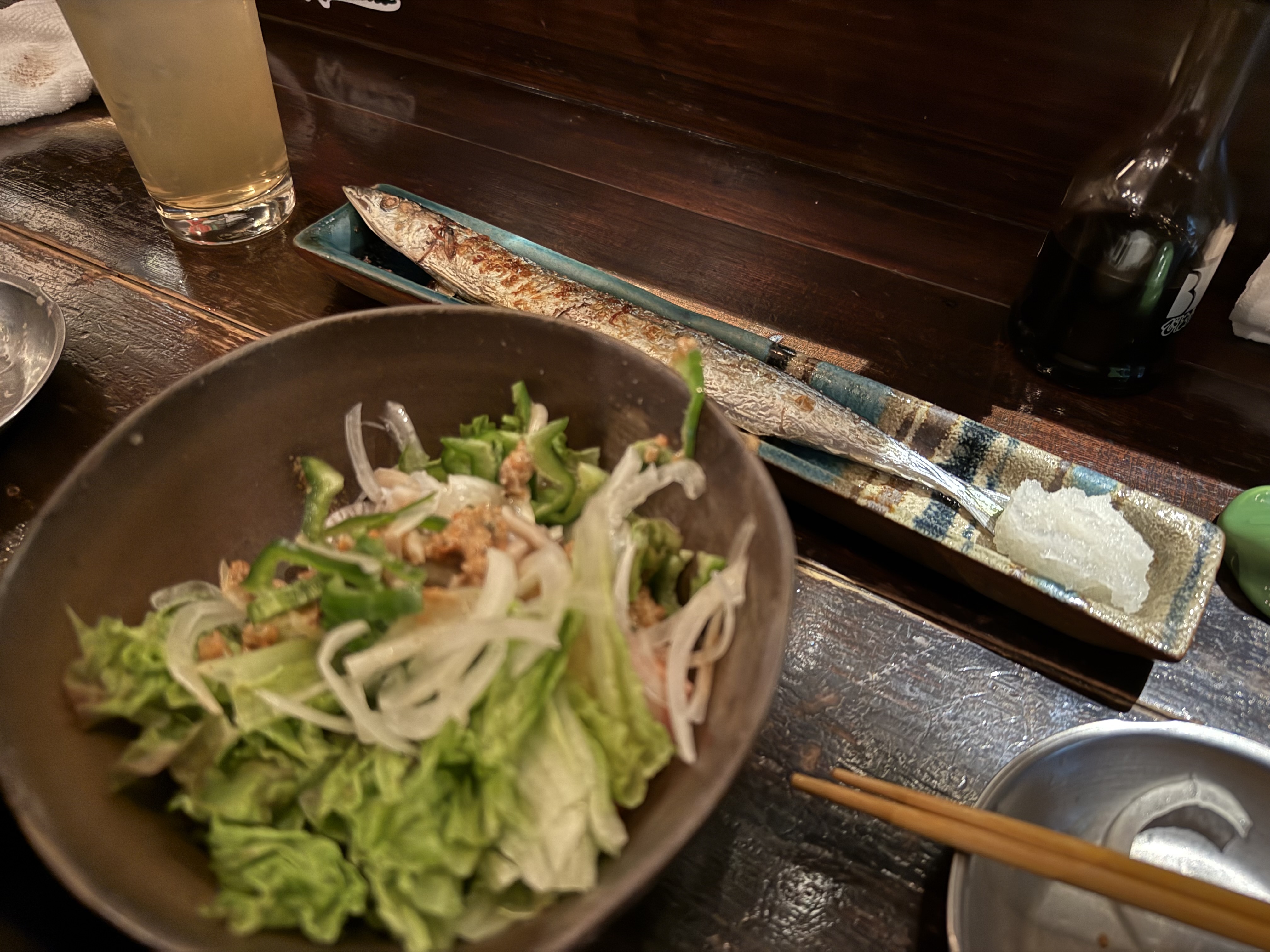 salad, long sardine