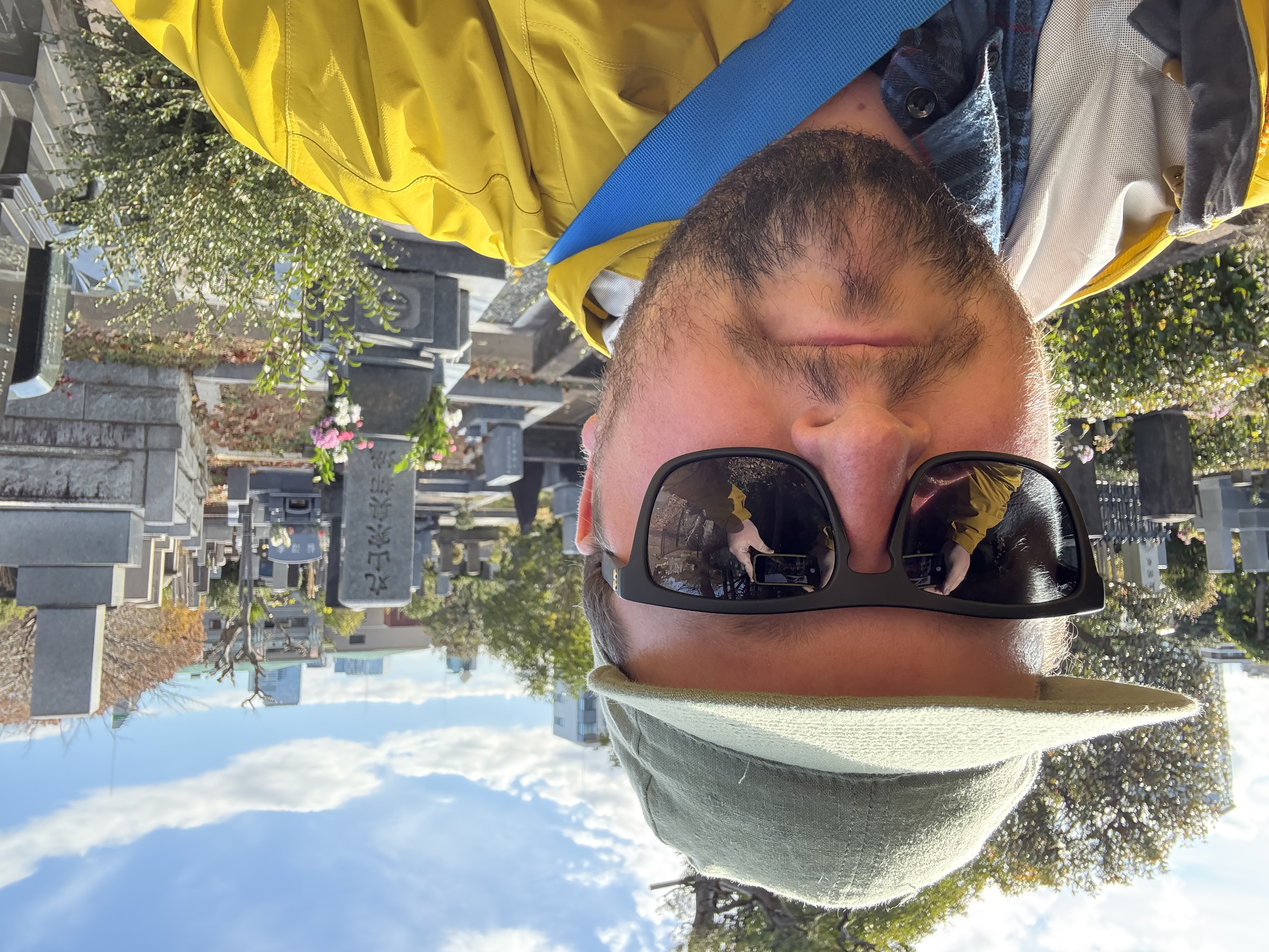 Aoyama Cemetery selfie